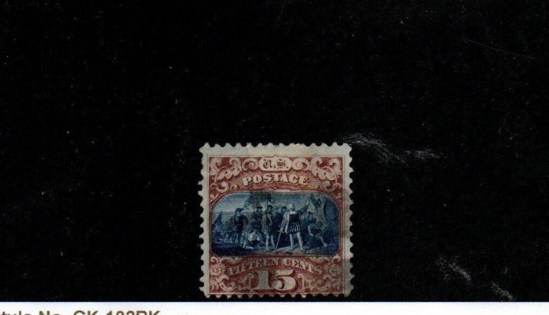 United States Scott 119 15-cent Columbus used hr 2019 cv $190