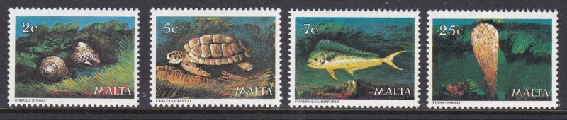 Malta, Fauna, Fishes, Turtles, Marine Life MNH / 1979