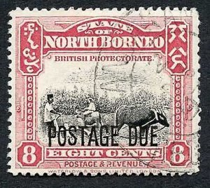 North Borneo SGD81 2c Post Due used Cat 32 Pounds