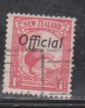 NEW ZEALAND Scott # O58 Used - With Official Overprint On Kiwi Stamp