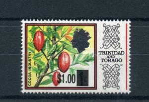 Trinidad & Tobago 2015 MNH Cocoa Industry OVPT 1v Set Plants Trees Stamps