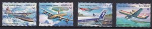 Cocos (Keeling) Islands - 2017 Aviation - Airplanes -  set x 4 - $1 each -  MNH