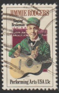 SC# 1755 - (13c) - Jimmie Rodgers, used single