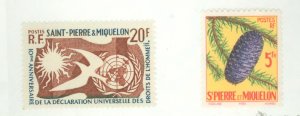 St. Pierre & Miquelon #356-7  Single (Complete Set)