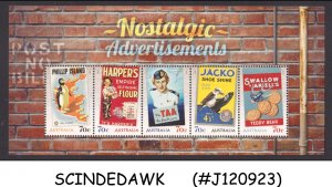 AUSTRALIA - 2014 NOSTALGIC ADVERTISEMENTS - MIN. SHEET MINT NH