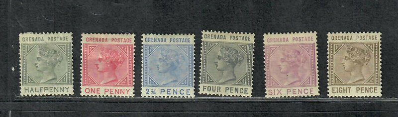 Grenada Sc#20-25 M/H/VF, Cv. $138.25