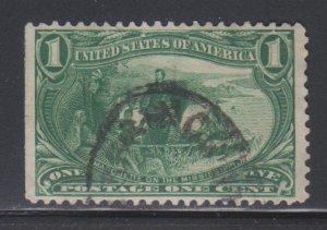 United States,  1c Marquette (SC# 285) Used