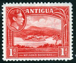 Antigua KGVI 1938 1d Red SG99a Mint Never Hinged MNH UMM