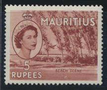 Mauritius  SG 305a Scott #264  Orange brown 1957 shade MLH see details 