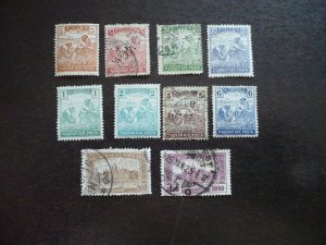 Stamps - Hungary - Scott#335,337-339,341,343,348,376- Used Part Set of 10 Stamps