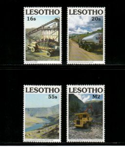 Lesotho 1990 - Water Project Tractors - Set of 4 Stamps - Scott #783-6 - MNH