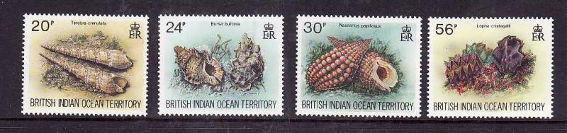 BIOT-Sc#172-5-unused NH set-Sea Shells-Marine Life-1996-please note there is a v