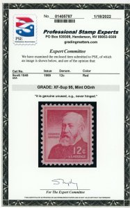 US Stamp #1045 Benjamin Harrison 12c - PSE CERT - XF-SUP 95 - MNH - SMQ $35.00