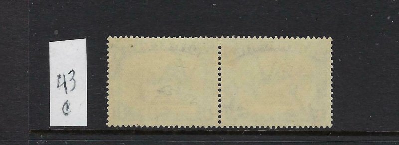 SOUTH AFRICA SCOTT #43C 1930-45 ONE SHILLING (DP BLUE/BROWN) -MINT LIGHT HINGED