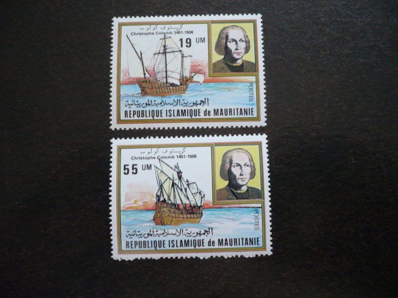 Stamps - Mauritania - Scott# 491-492 - Mint Never Hinged Set of 2 Stamps