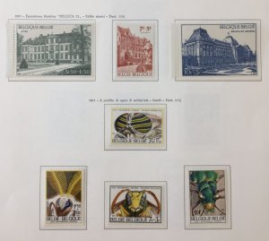 Belgium 1970/71+1974 MNH + Art Insects (Apx 65+) AB3242