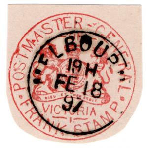 (I.B) Australia Postal : Victoria Frank (Postmaster General)