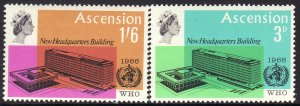 1966 Ascension WHO World Health Organization set MNH Sc# 102 / 103  $6.60