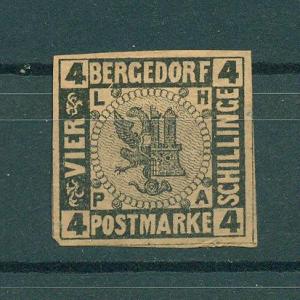 Germany-State Bergedorf sc# 5 mng cat value $22.50