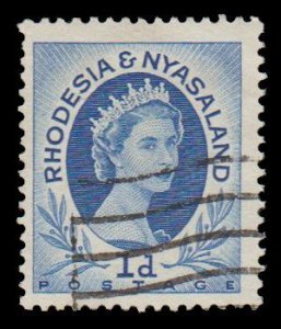 BRITISH RHODESIA & NYASALAND STAMP. YEAR 1954. SCOTT # 142. USED. # 4