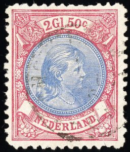 Netherlands Stamps # 52 Used VF Scott Value $130.00