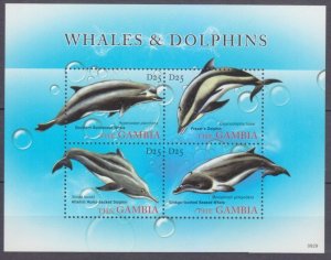 2010 Gambia 6177-6180KL Marine fauna - Dolphins 7,50 €