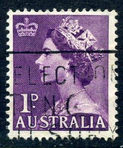 Australia - Scott #256 - 1 p  - Queen Elizabeth II - Used