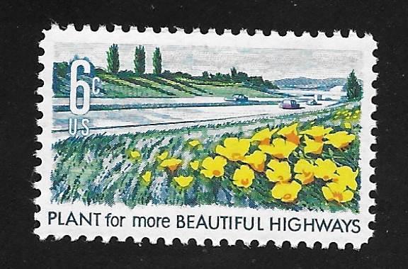 SC# 1367 - (6c) - Beautification of America: Highway, MNH single