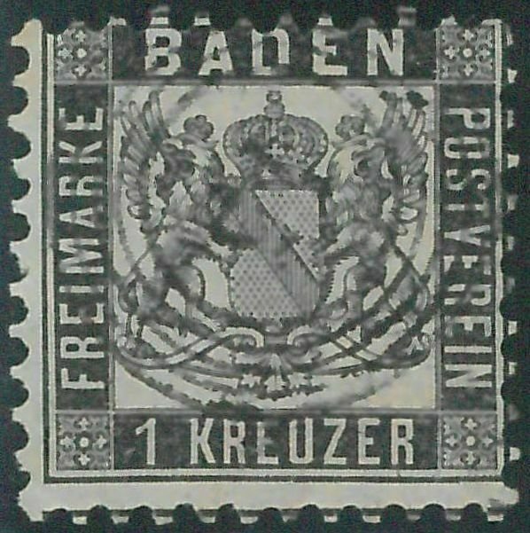 77929f  -  GERMANY Baden -  STAMP:  Michel  #17a -    USED