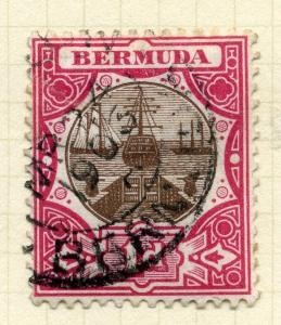 BERMUDA;  1902 early issue fine used value 1d.  