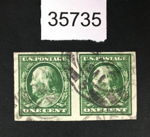 US STAMPS # 343 USED PAIR LOT #35735