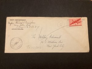 U.S. Navy Department 1943 Censor  Stamp Cover R40881