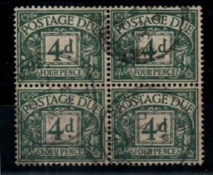 Great Britain Scott J30 Used block [TG1760]