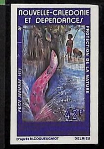 ZA0102b - NEW CALEDONIA - IMPERF STAMPS - FISHING FISH 1979 YVRT # PA196-