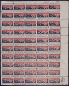 US Stamp - 1966 Migratory Bird Treaty - 50 Stamp Sheet - Scott #1306