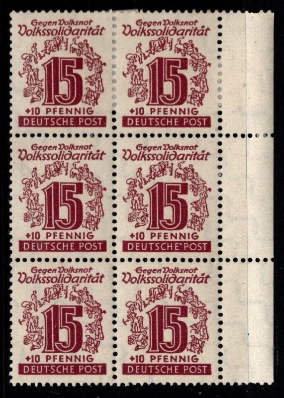 1946 West Saxony Soviet Zone Scott #- 14NB1-12 Volkssolidaritat Set/12 Blocks