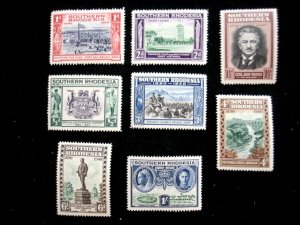 SOUTHERN RHODESIA - SCOTT# 56-63 - MH - CAT VAL 11.85