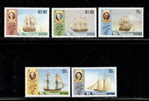 ST. VINCENT SC# 1227-31 FVF/MNH