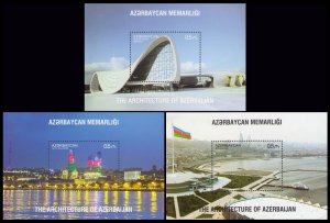 2017 Azerbaijan 1331/B196,32/B197,33/B198 Architecture