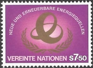 United Nations UN Austria Vienna 1981 Sc # 21 Mint NH. Ships Free With Another