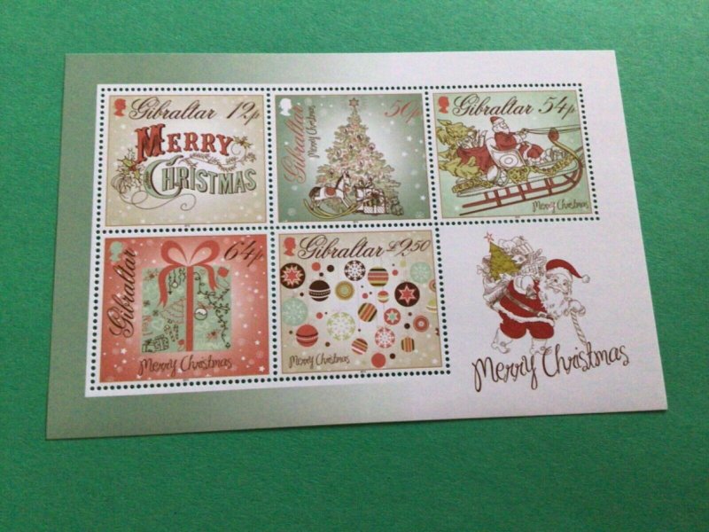 Gibraltar 2013 mint never hinged Christmas stamps  A15370