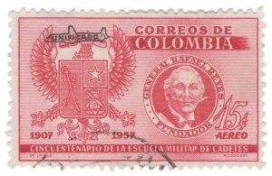 COLOMBIA 1959. AIRMAIL STAMP. SCOTT # C328. USED. # 2