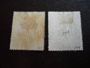 Stamps - Barbados - Scott# 141,144 - Used Part Set of 2 Stamps