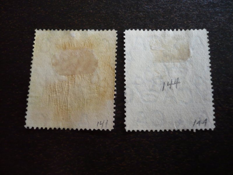 Stamps - Barbados - Scott# 141,144 - Used Part Set of 2 Stamps