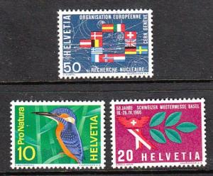 Switzerland 473-475 MNH VF 