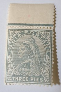Queen VICTORIA 3 PIES INDIA stamp 1890