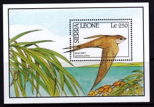 Sierra Leone 1990 Palm Swift Bird Mint MNH Miniature Sheet SC 1242