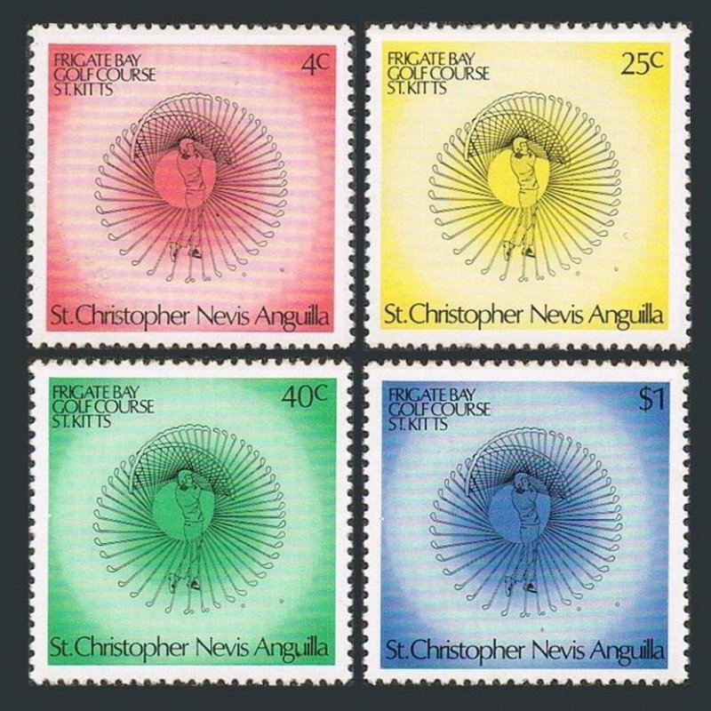 St Kitts-Nevis 308-311,MNH.Michel 301-304. Frigate Bay Golf Course,1975.