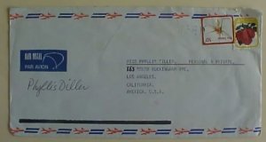 US AUTOGRAPH PHYLLIS DILLER ON 1983 NEW ZEALAND COVER