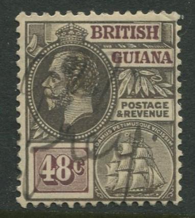 British Guiana - Scott 198 - KGV Definitive -1921 - VFU - Single 48c Stamp